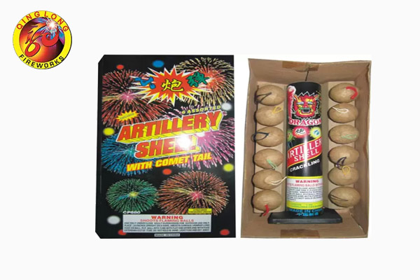 High quality 1.0"gold  Artillery shells fireworks